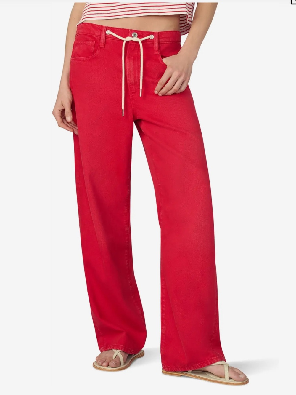 Joe's Jeans Red THE RYAN LOW SLUNG BAGGY size 34